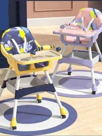 High Chair Infant Feeding Multifunctional Edible High Chair Height Adjustable Children′s Dining Chair Growth Type Children′s Dining Chair Comfortable Back High-