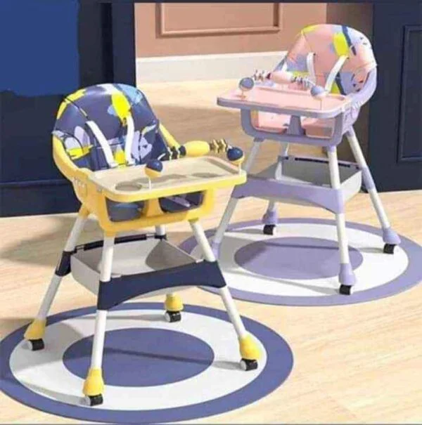 High Chair Infant Feeding Multifunctional Edible High Chair Height Adjustable Children′s Dining Chair Growth Type Children′s Dining Chair Comfortable Back High-