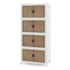 3 & 4 Layers Stylish Multi-Functional Storage Cabinet & Children’s Wardrobe, Portable Closet for Kids