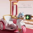 Electric Ride-On Horse Carriage