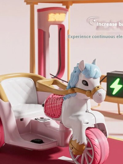 Electric Ride-On Horse Carriage