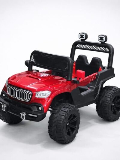 Royal Ranger 12V Kids Electric Jeep – Red Edition with LED Lights & Leather Seat