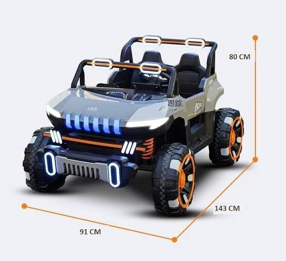 Premium Kids' Electric Off-Road Jeep (Pure White Edition) - Image 6