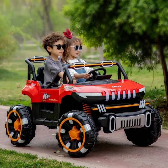 Premium Kids' Electric Off-Road Jeep (Pure White Edition) - Image 4