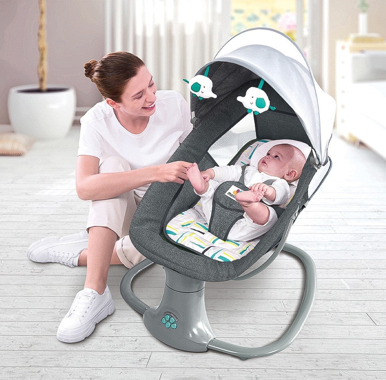 Mastela 3 in 1 Deluxe Multi-Functional Rocker