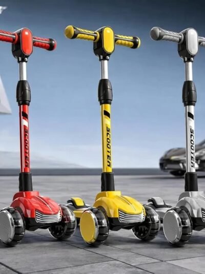 Kids Boy Girl Foldable Scooter Scooty With Wheels Lights and Music Imported