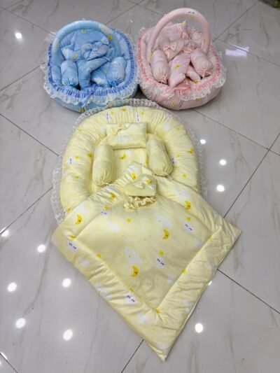 Moon & Stars Baby Carry Cot Bedding Set