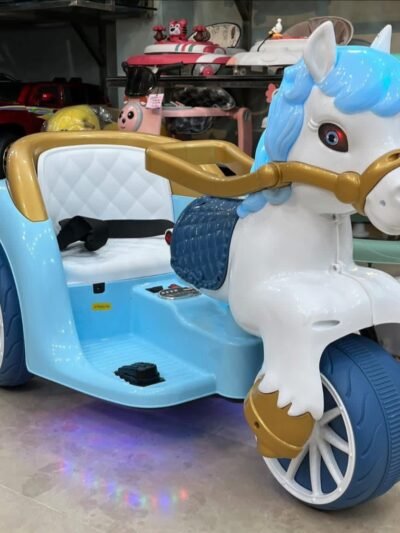 Unicorn Horse Electric Ride-On Trike for Kids